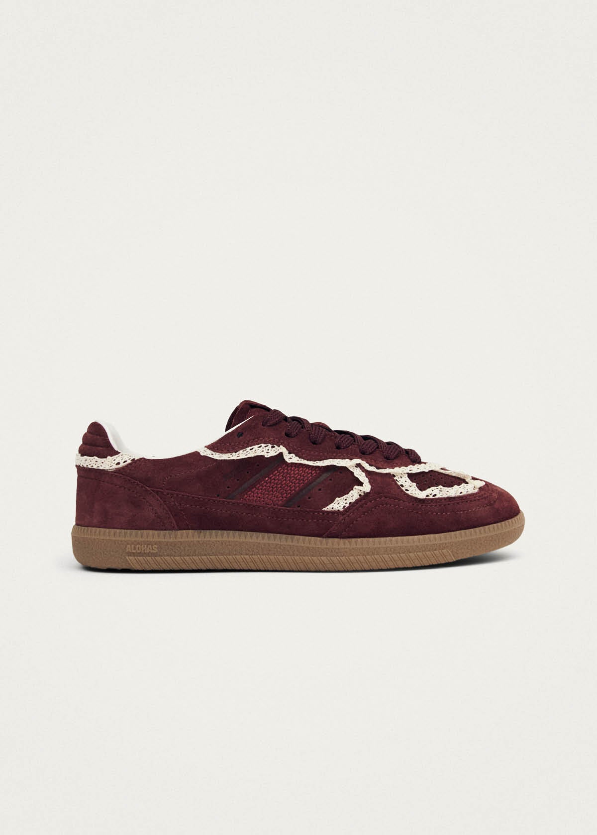 Tb.490 Crochet Burgundy Leather Sneakers
