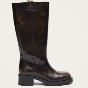 Sajan Brown Leather Boots