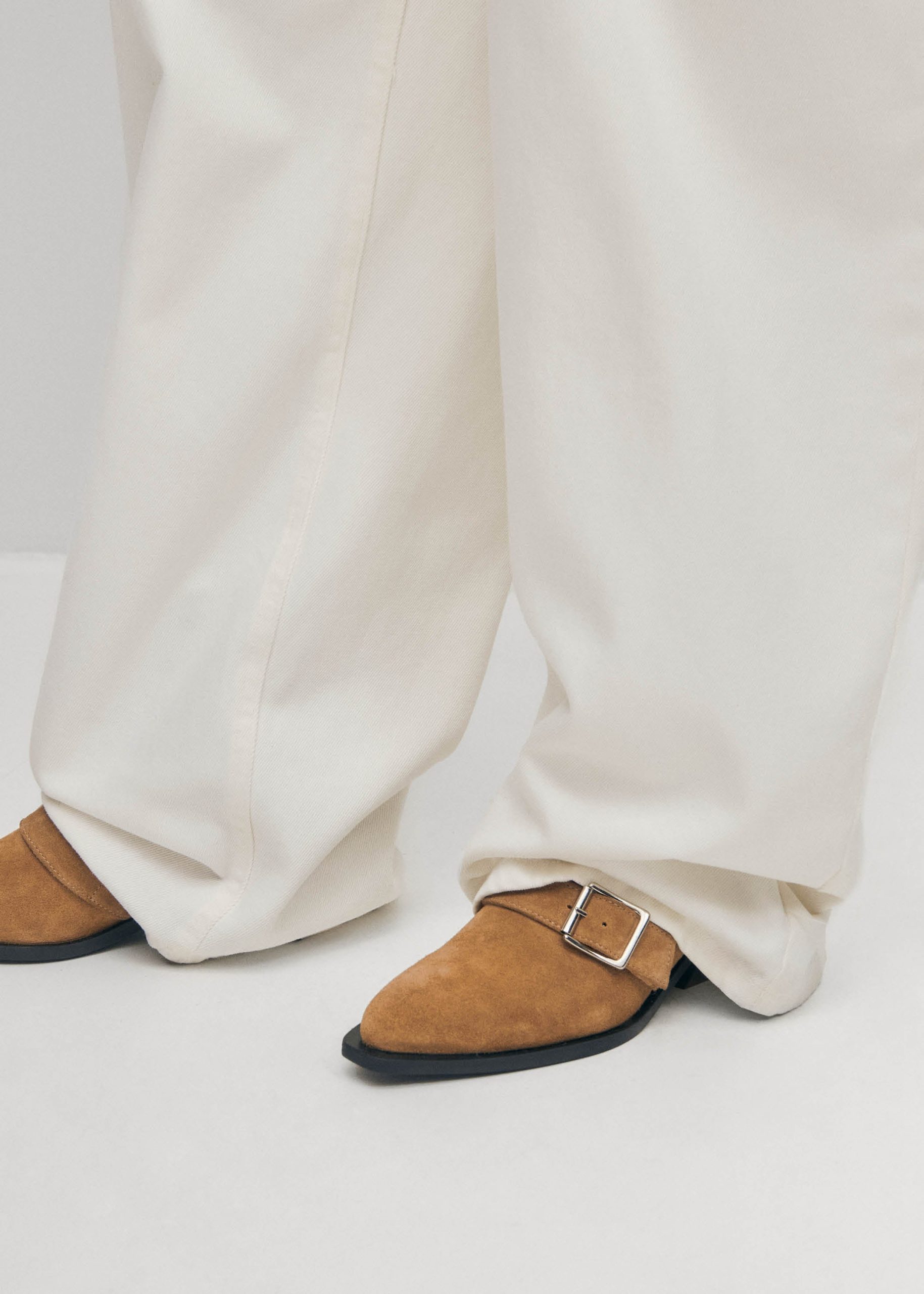 Eras Suede Tan Leather Ankle Boots - Image 2