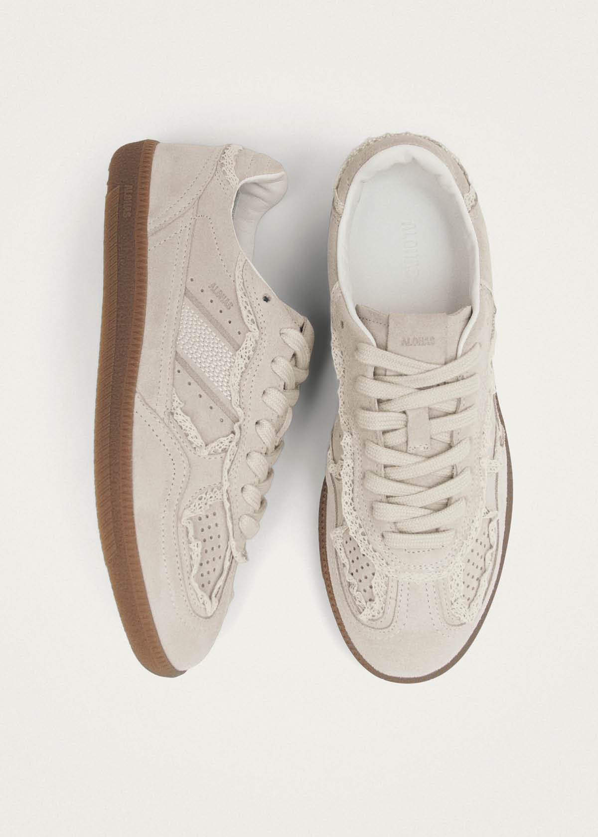 Tb.490 Crochet Cream Leather Sneakers - Image 6