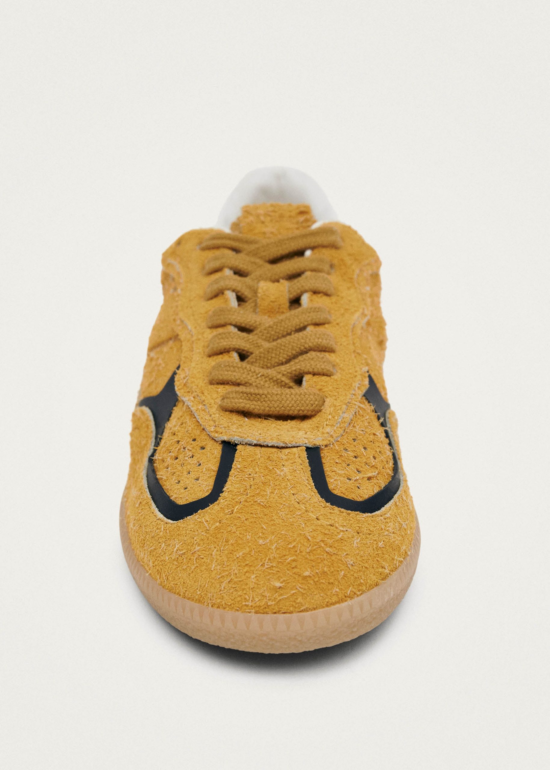 Tb.490 Rife Suede Fuzzy Yellow Leather Sneakers - Image 7