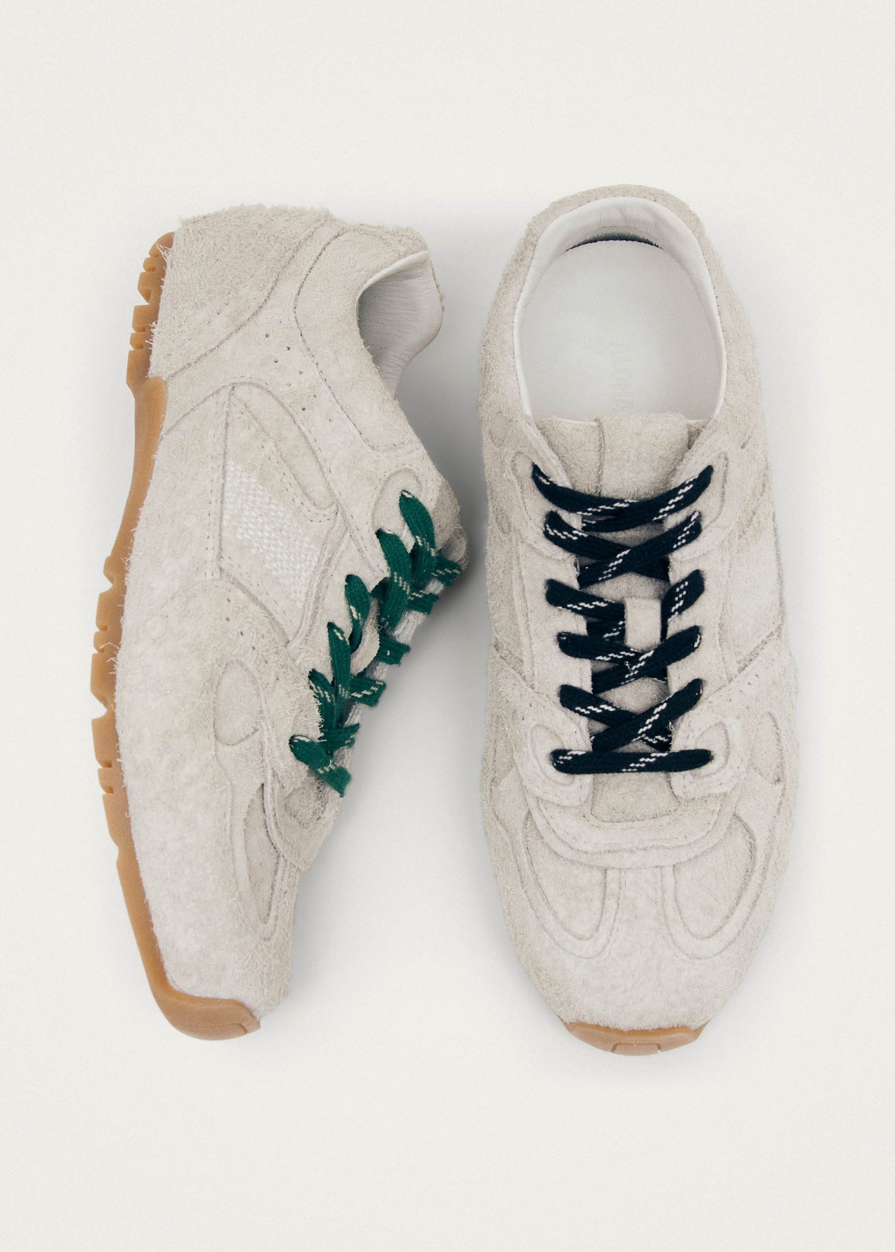 Tb.56 Suede Fuzzy Light Grey Leather Sneakers - Image 6