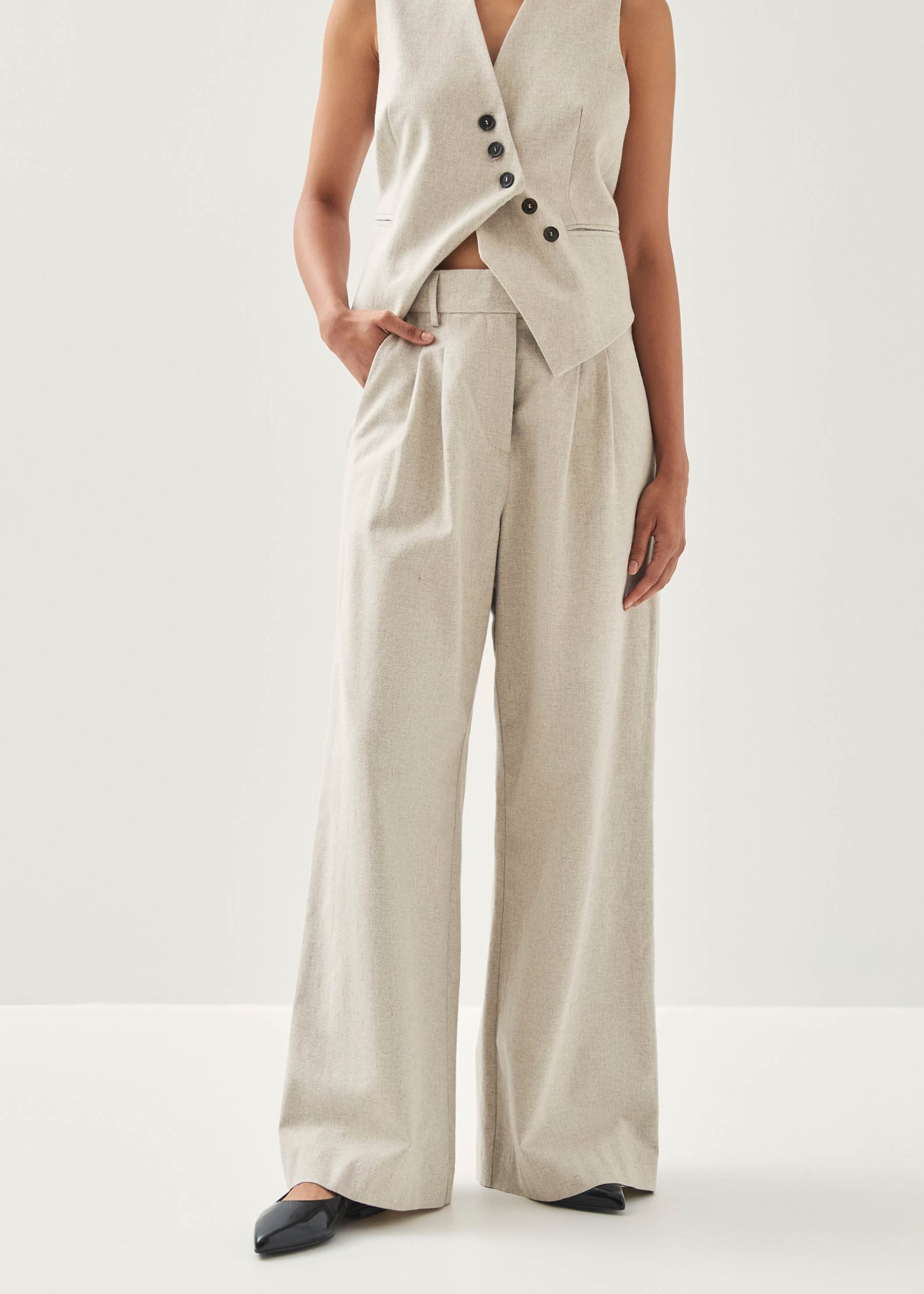 Meran Cream Trousers - Image 4