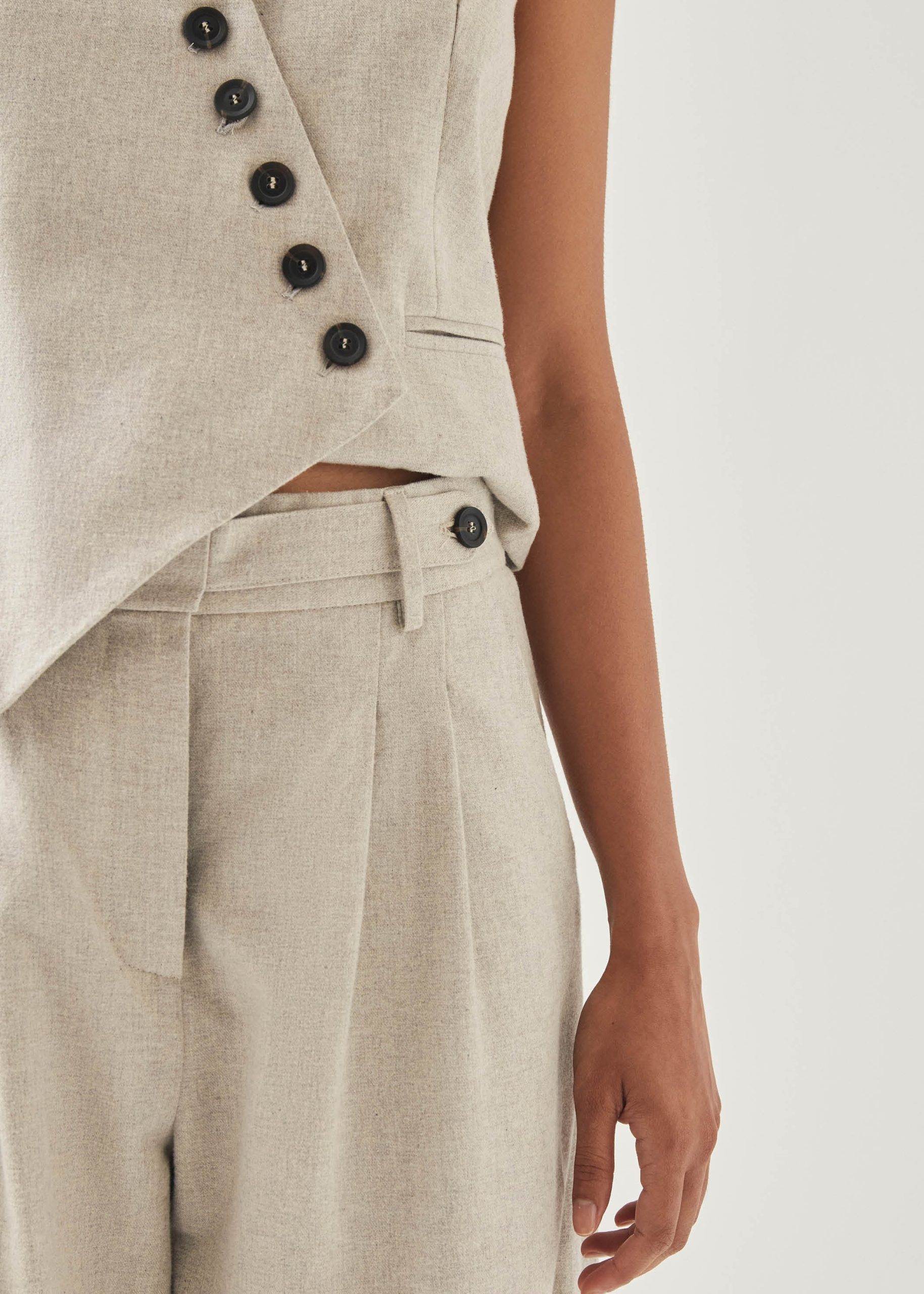 Meran Cream Trousers - Image 6