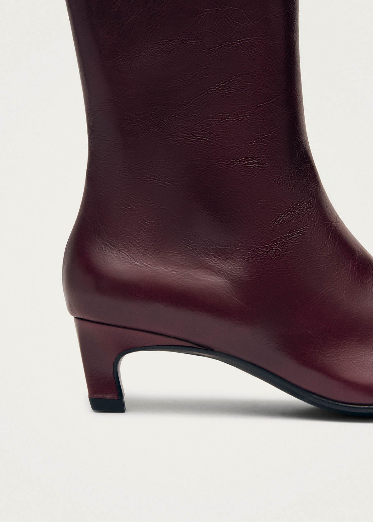 Ambar Rift Burgundy Leather Ankle Boots - Image 7
