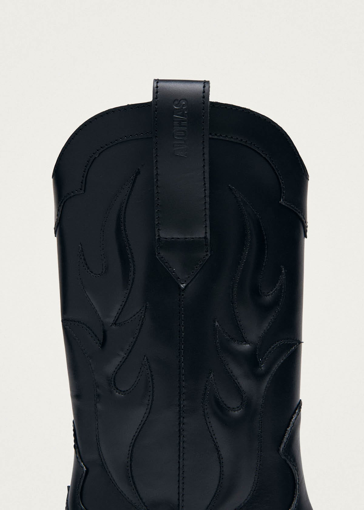 Calyx Black Leather Boots - Image 5