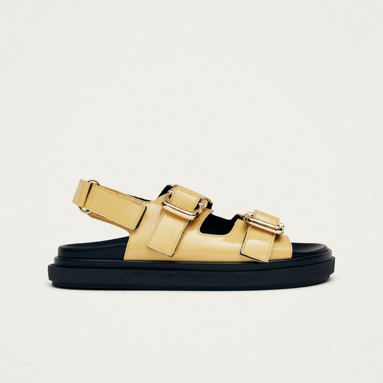 Harper Vanilla Patent Leather Sandals - Image 3