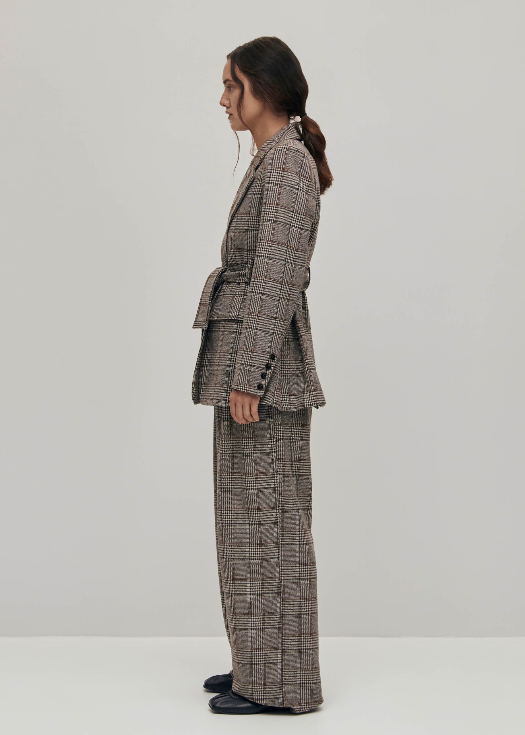 Nagano Checks Brown Blazer - Image 5