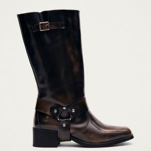 Rocky Brushed Brown Leather Boots
