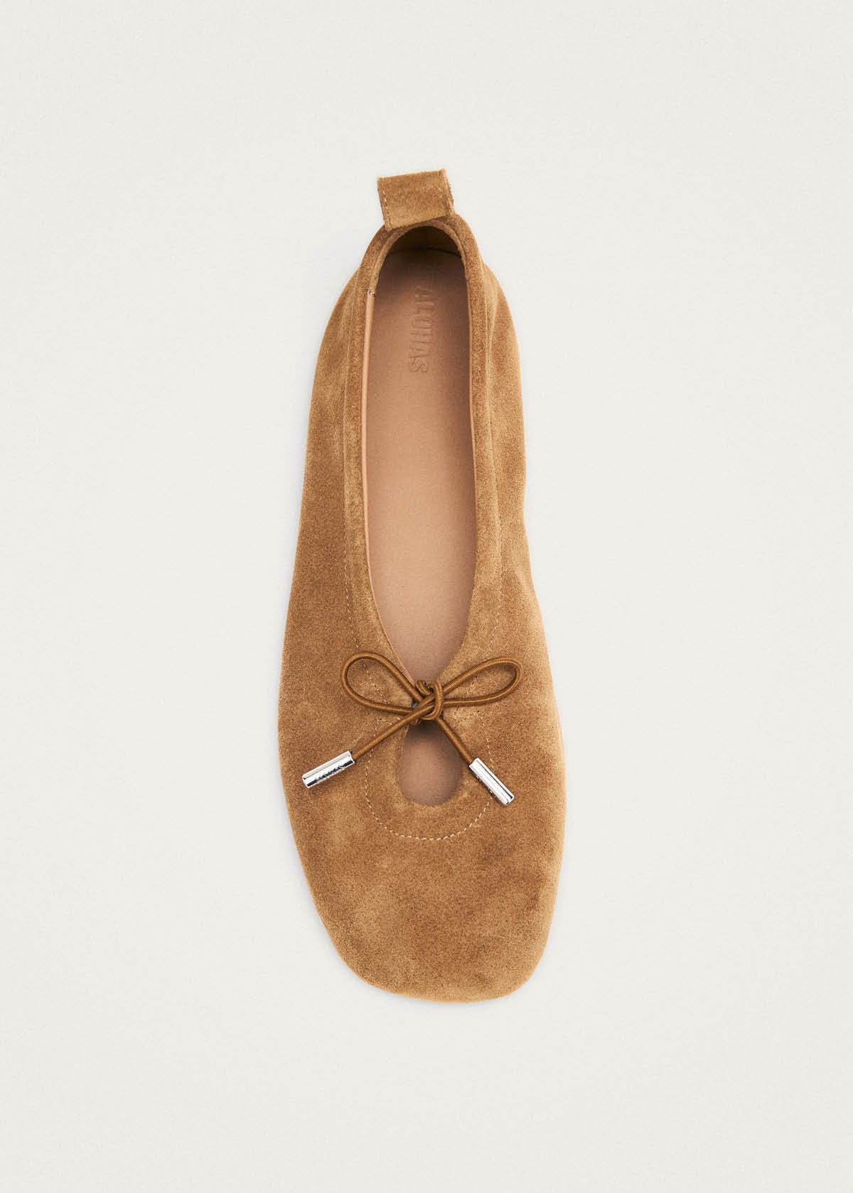 Rosalind Suede Tan Leather Ballet Flats