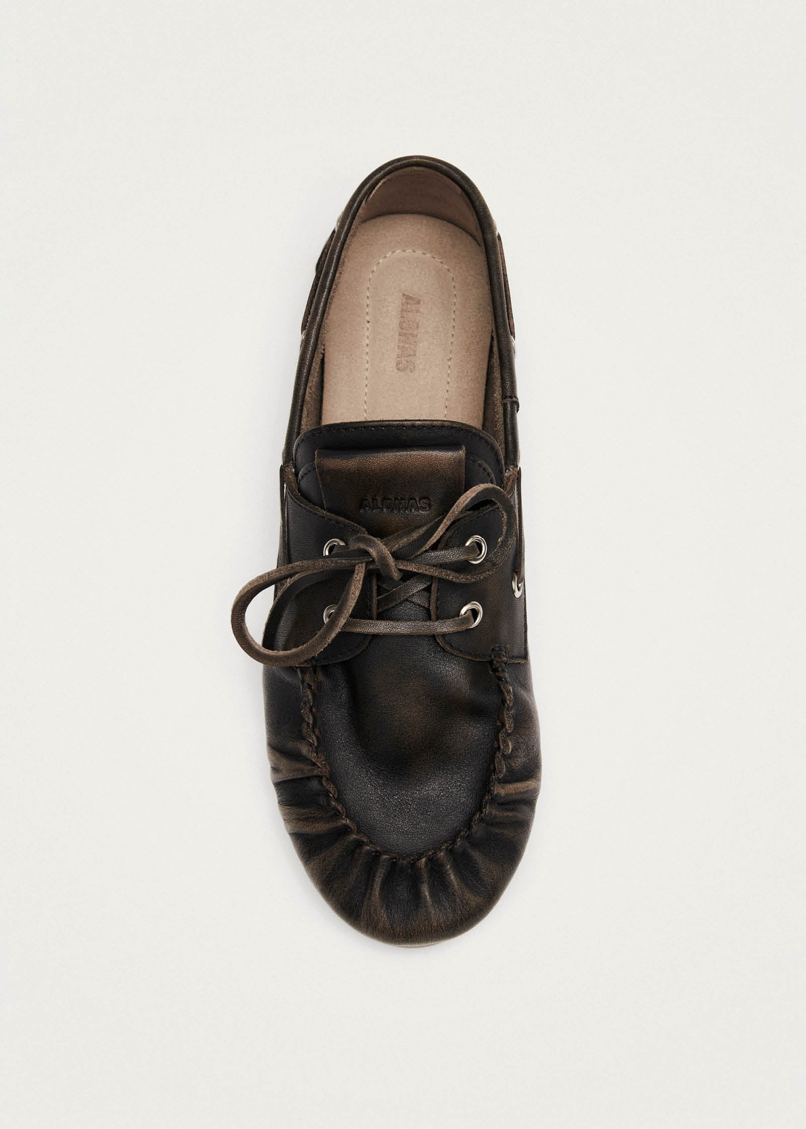 Rowan Brushed Brown Leather Loafers - Image 5