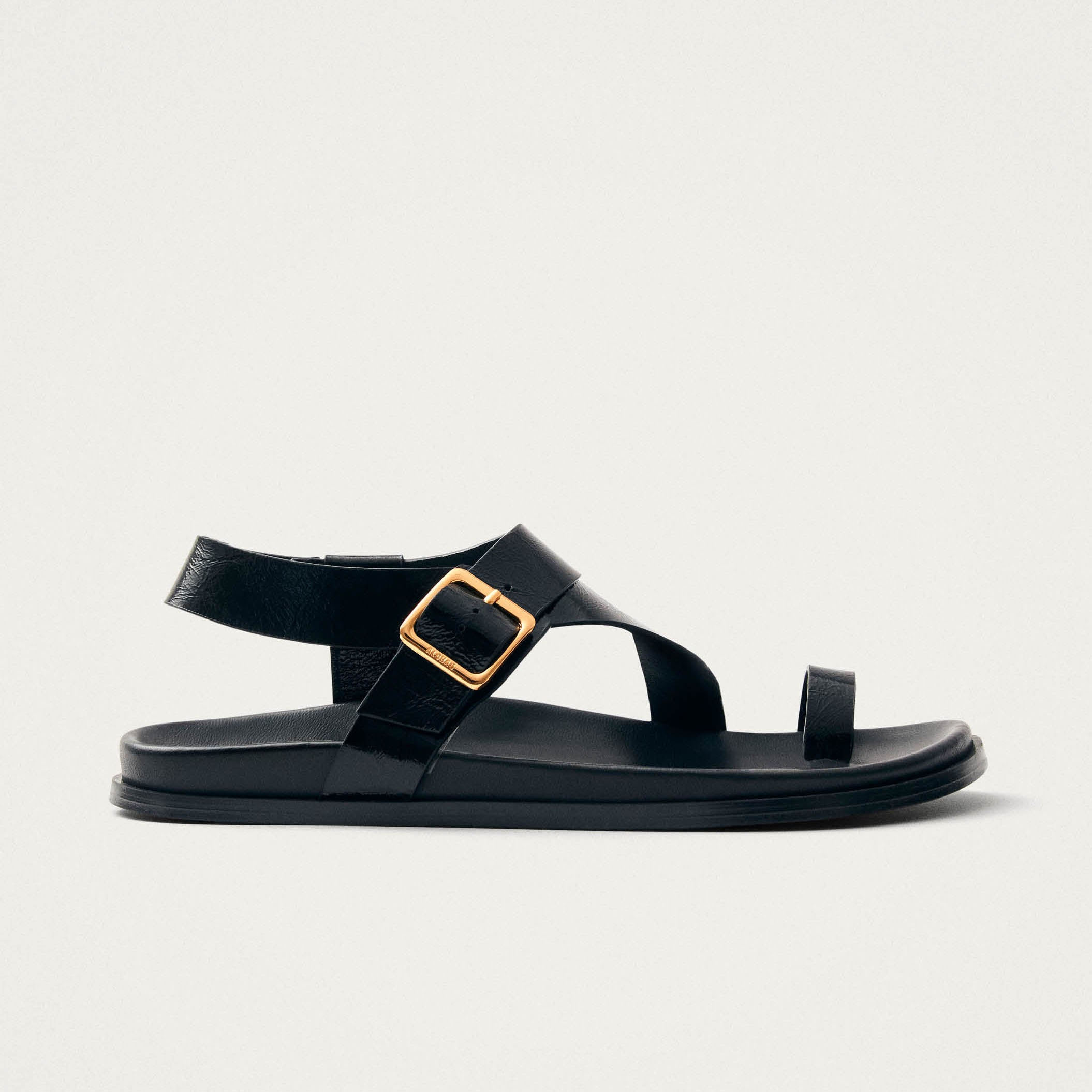 Siren Onix Black Leather Sandals - Image 3