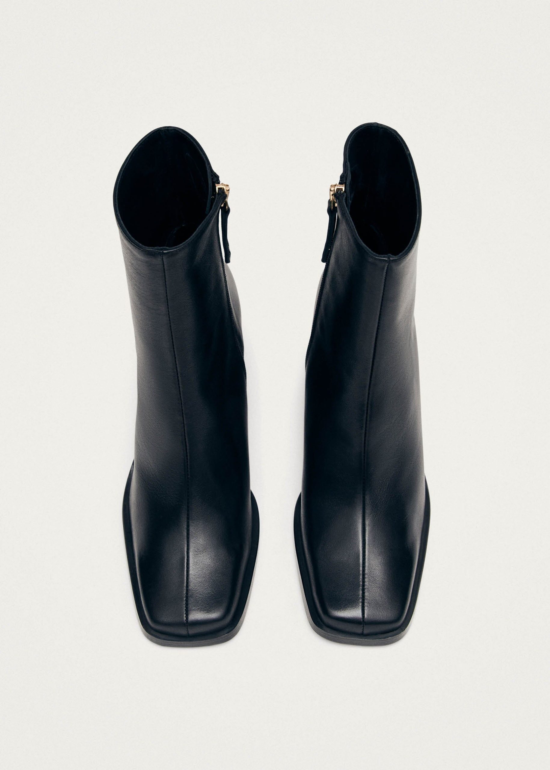 South Black Leather Ankle Boots - Image 4