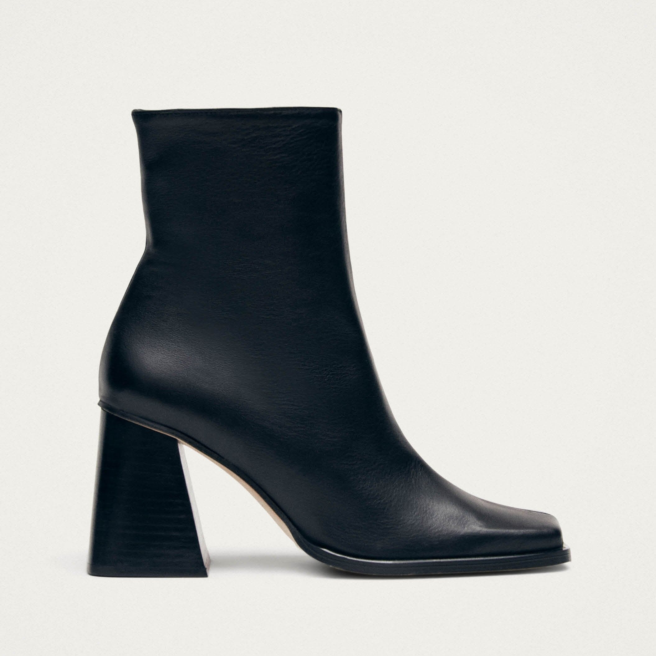 South Black Leather Ankle Boots - Image 3