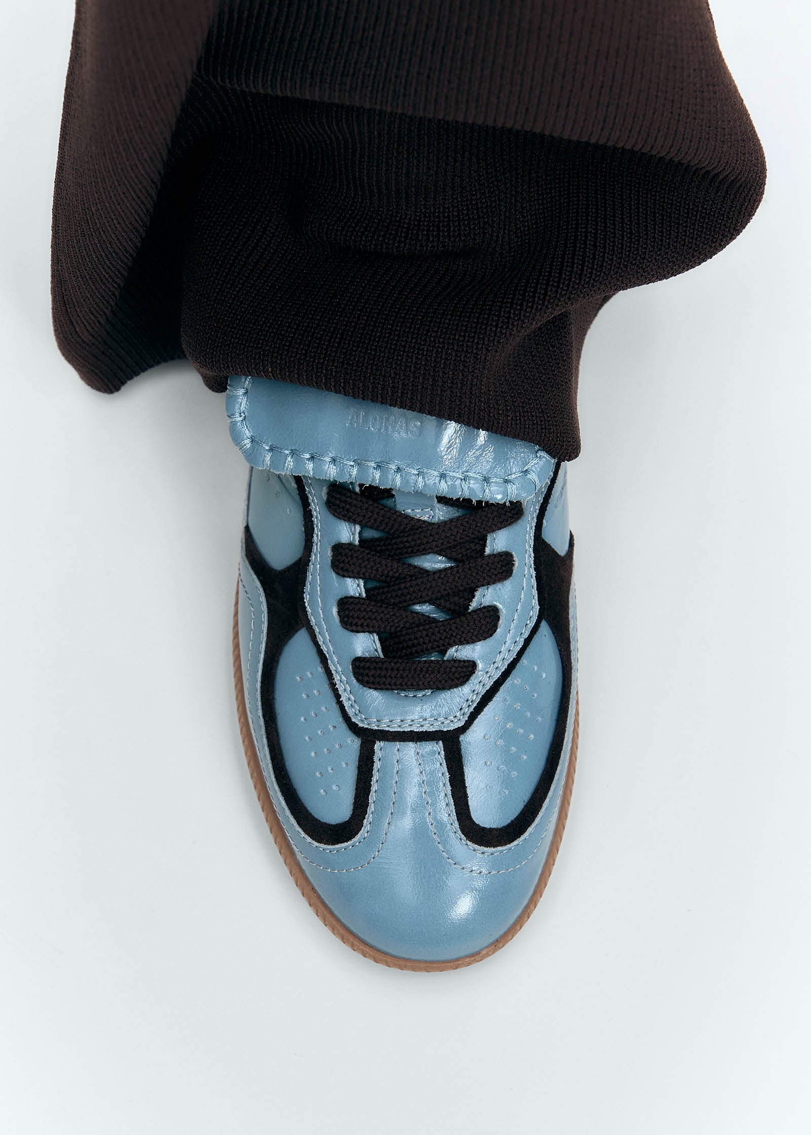 Tb.490 Club Grey Blue Patent Leather Sneakers - Image 7