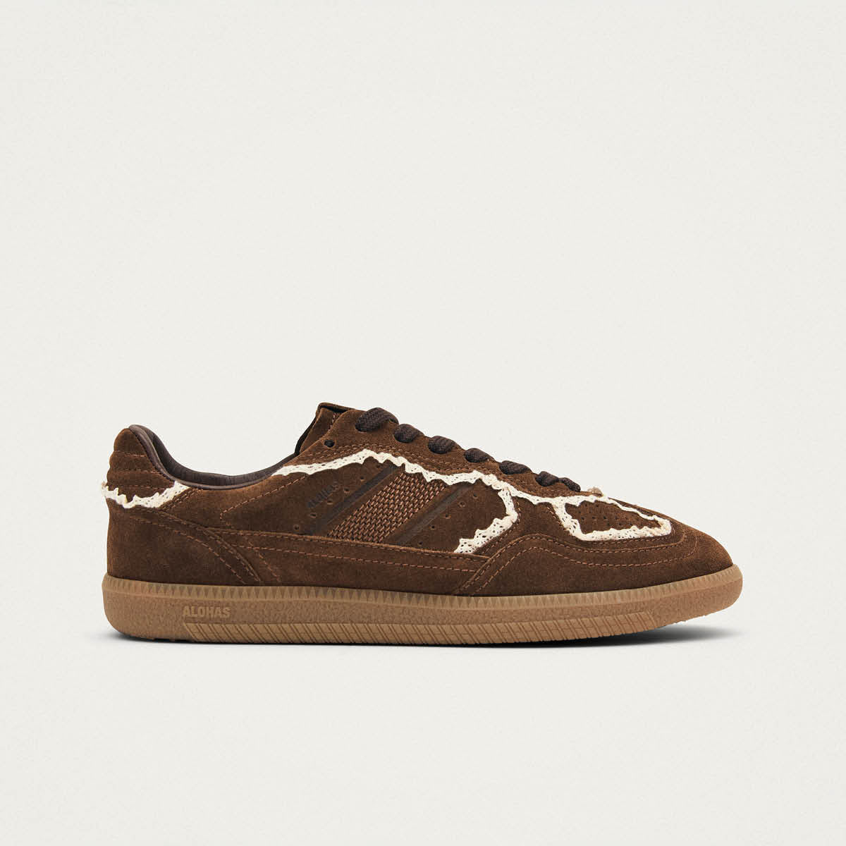 Tb.490 Crochet Chocolate Leather Sneakers - Image 3