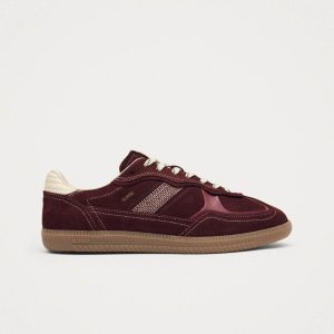 Tb.490 Rife Burgundy Cream Leather Sneakers
