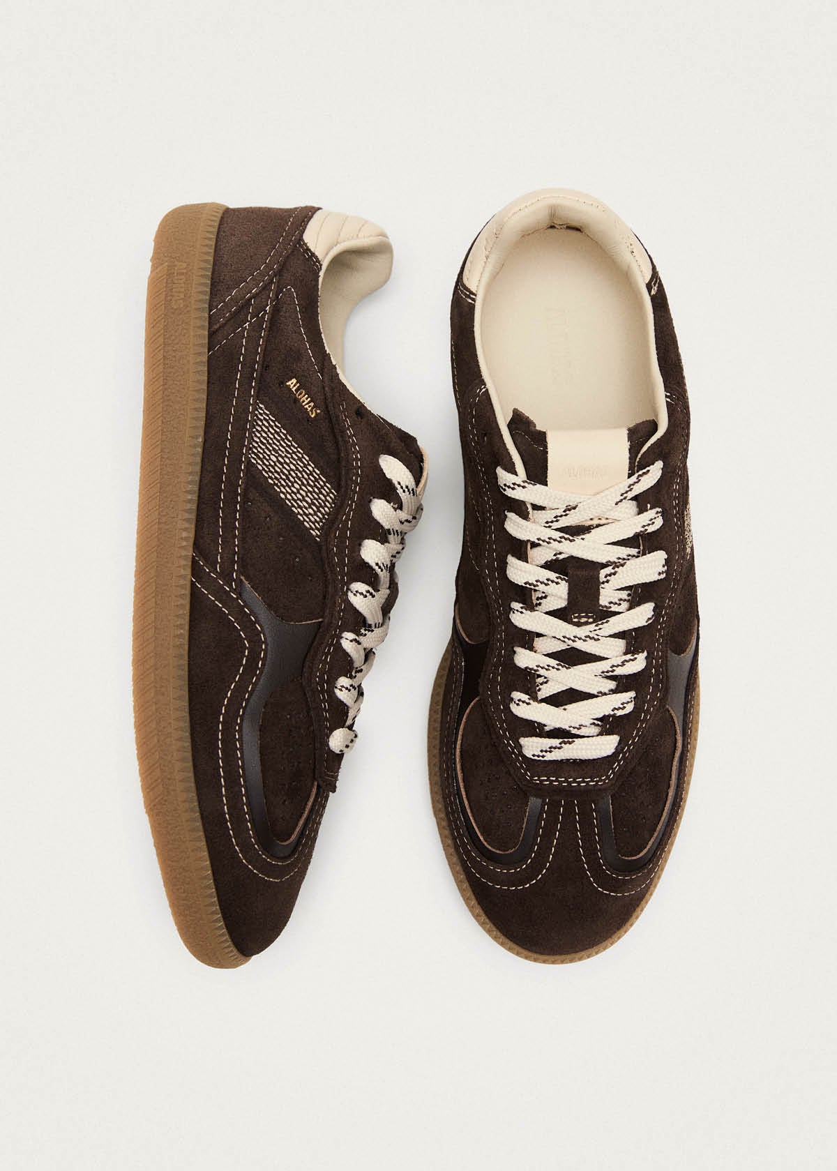 Tb.490 Rife Chocolate Cream Leather Sneakers - Image 8