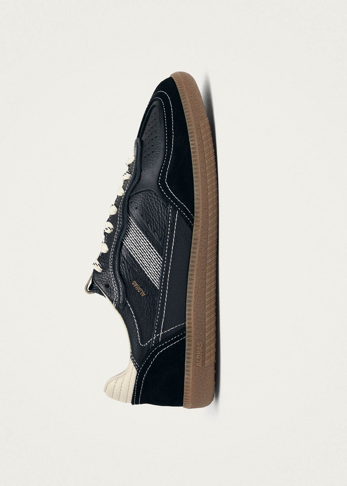 Tb.490 Rife Grain Black & Cream Leather Sneakers - Image 4