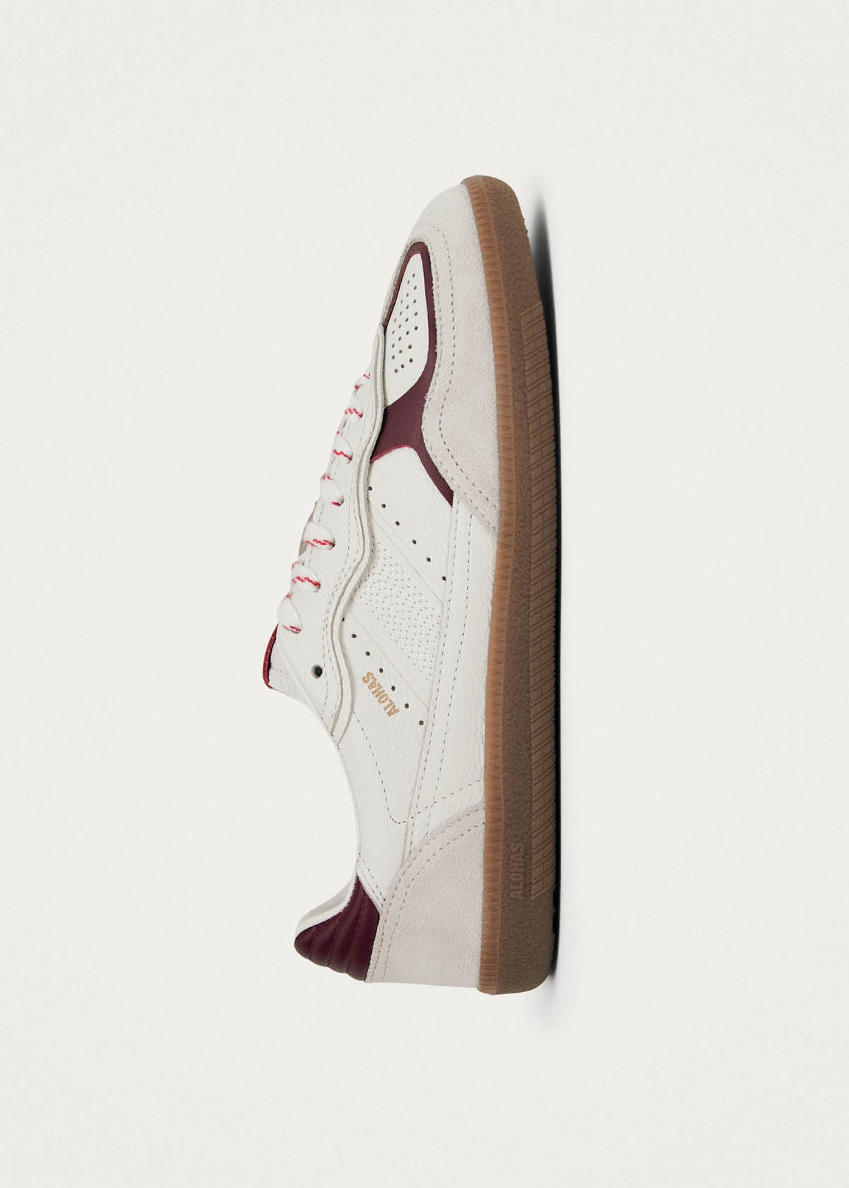 Tb.490 Rife Grain White Burgundy Leather Sneakers - Image 4