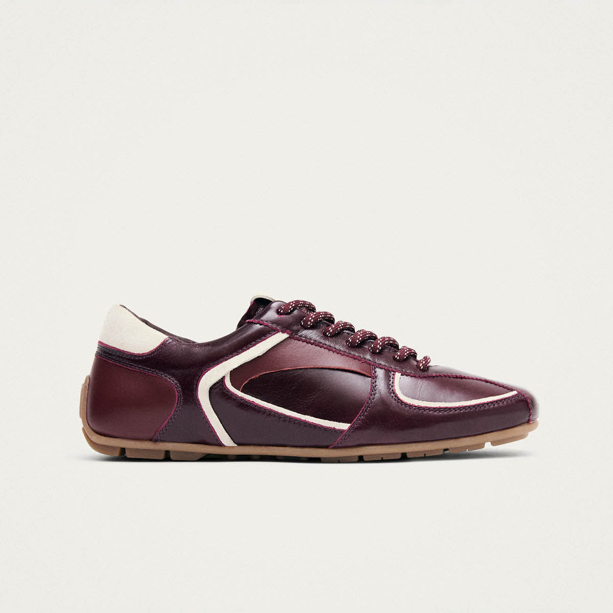 Tb.970 Burgundy Leather Sneakers - Image 3