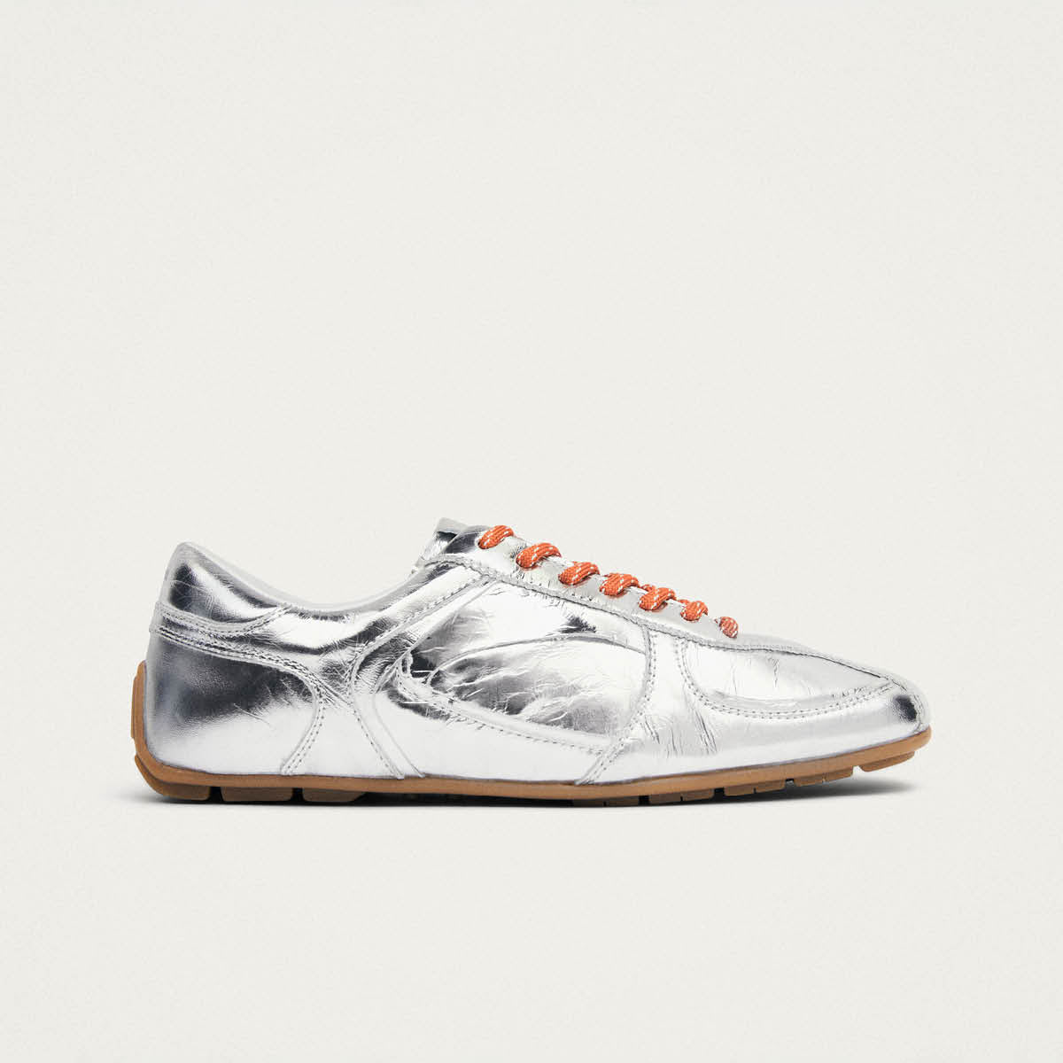 Tb.970 Shimmer Silver Leather Sneakers - Image 3