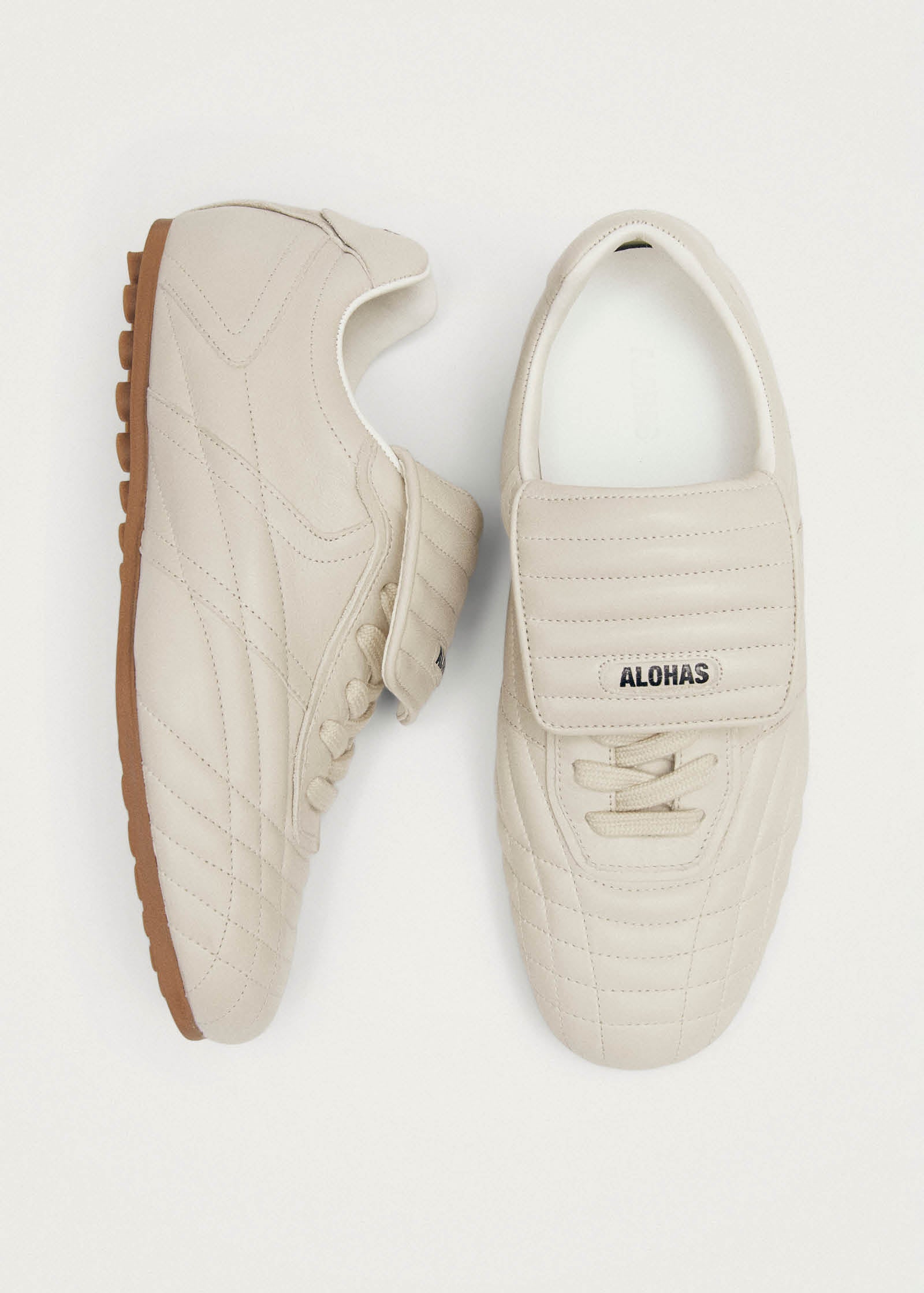 Tb.99 Cream Leather Sneakers - Image 5