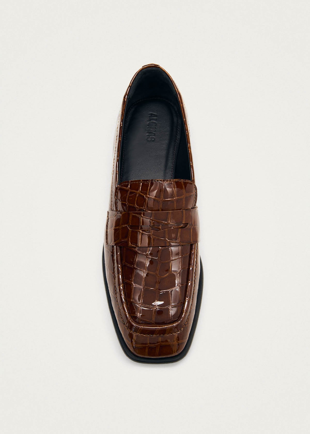 Zaha Alli Brown Leather Loafers - Image 5