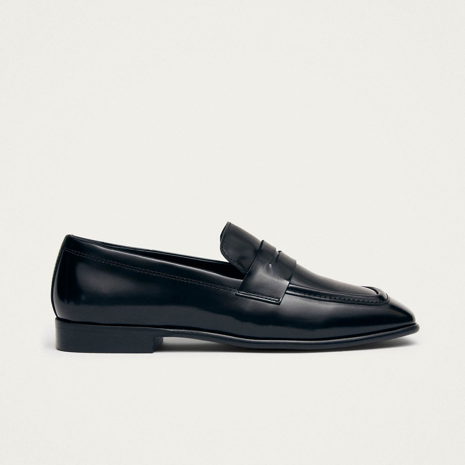 Zaha Black Leather Loafers - Image 3