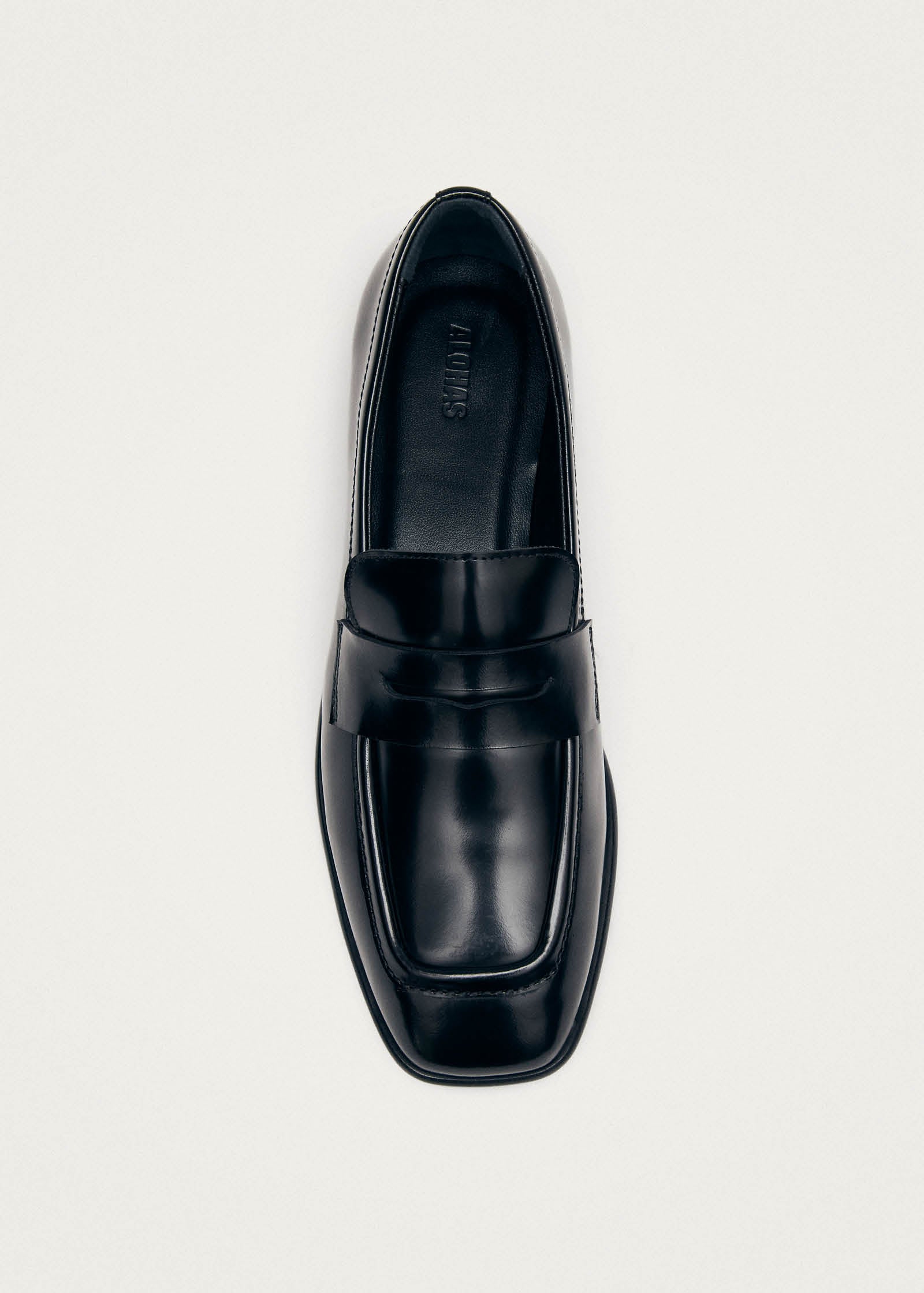 Zaha Black Leather Loafers - Image 5
