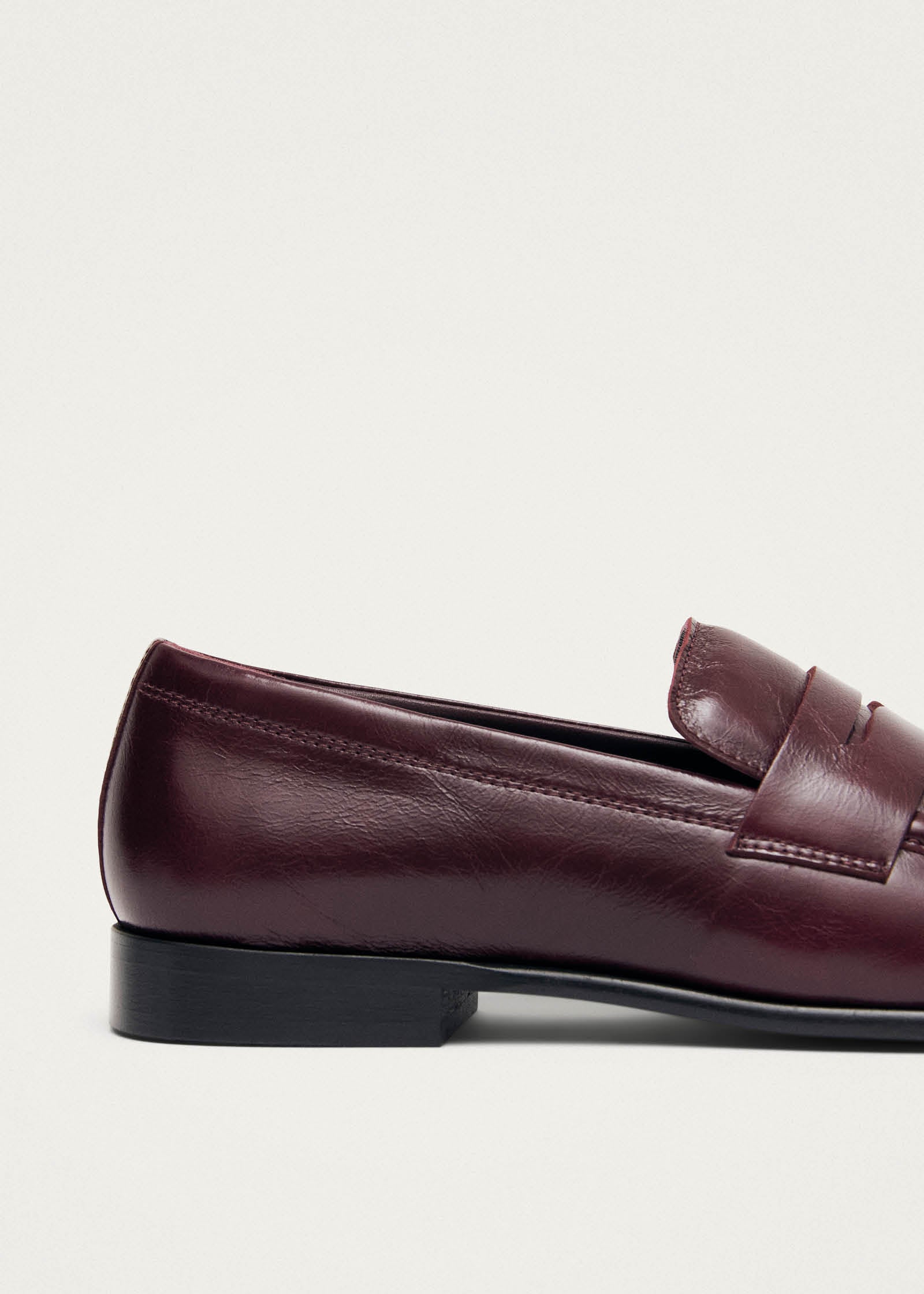 Zaha Rift Burgundy Leather Loafers - Image 7