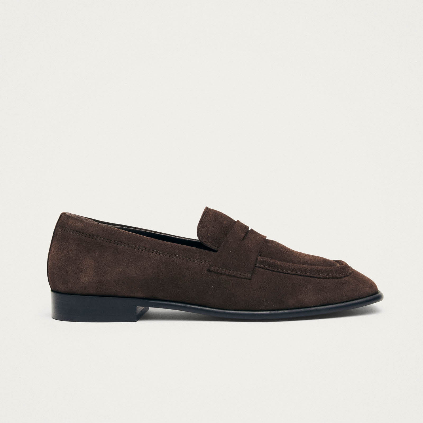 Zaha Suede Brown Leather Loafers - Image 3