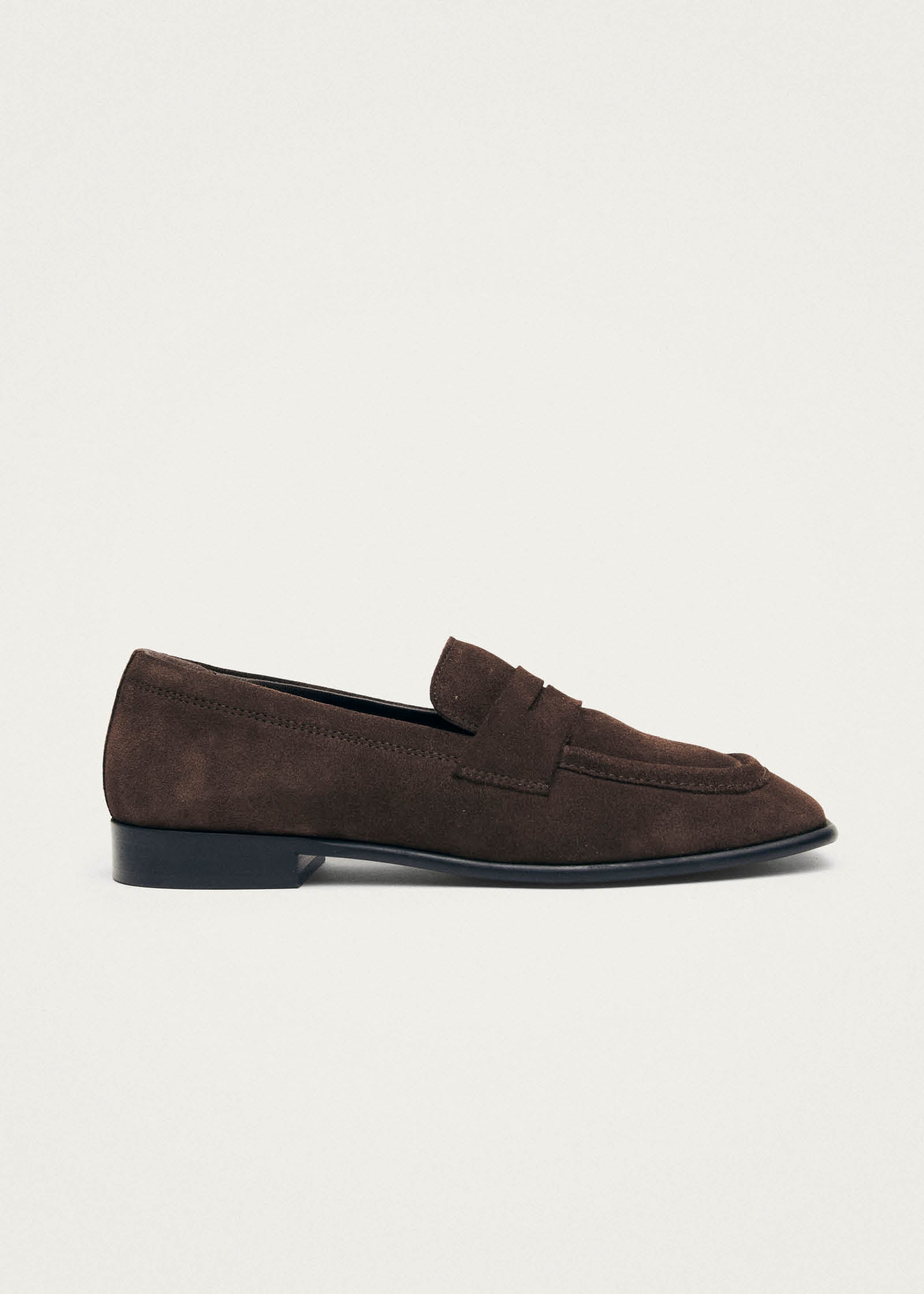 Zaha Suede Brown Leather Loafers